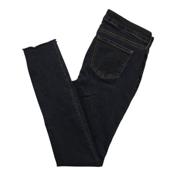 NYDJ Jeans Womens 4T Blue Ami Skinny Raw Hem Dark Wash Casual Edgy 32.5" Inseam - Picture 1 of 14
